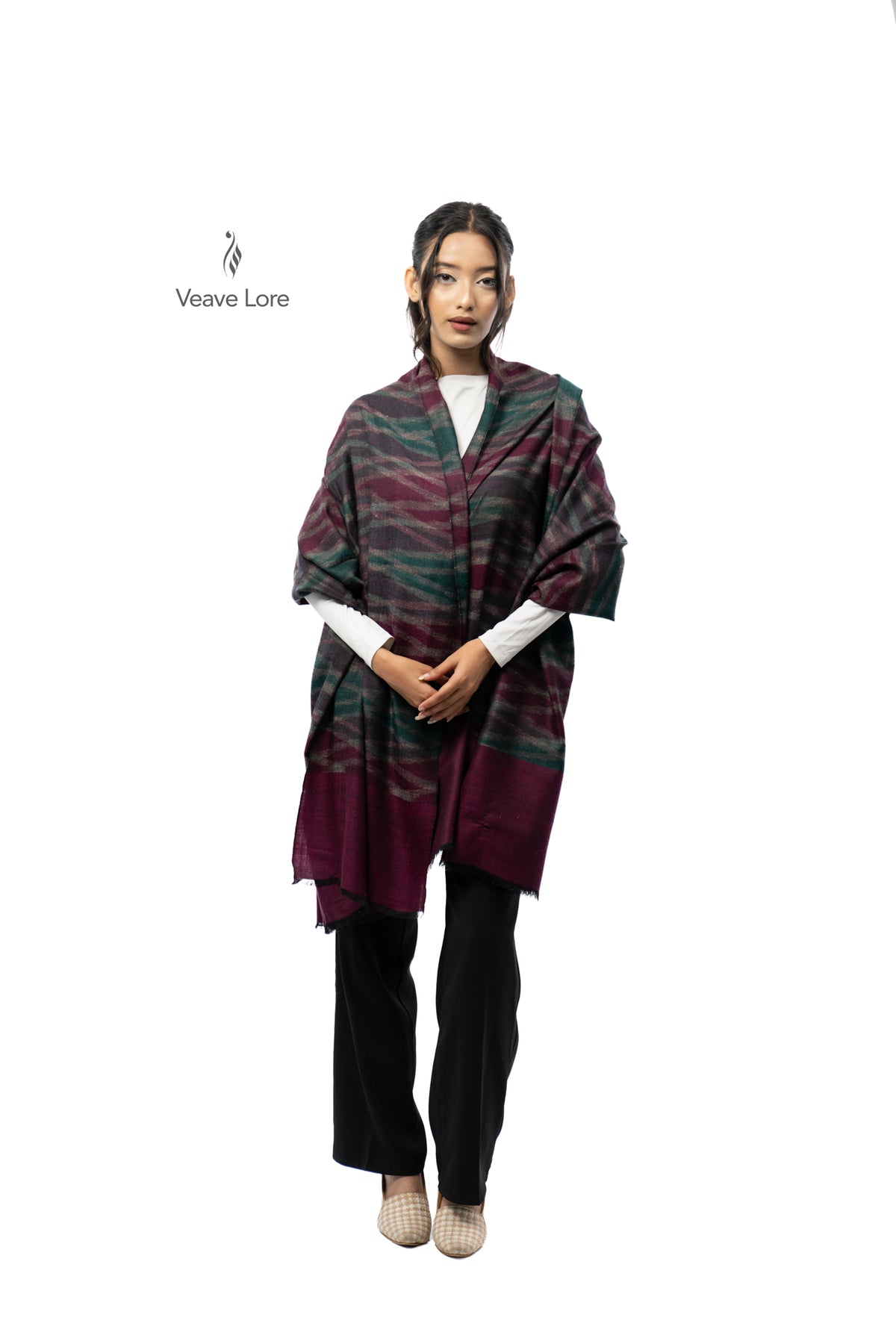 Merlot Cascade Pashmina Shawl