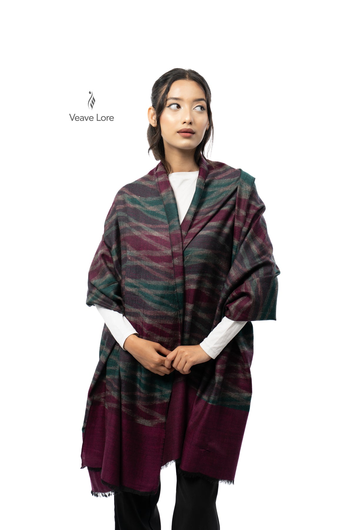 Merlot Cascade Pashmina Shawl