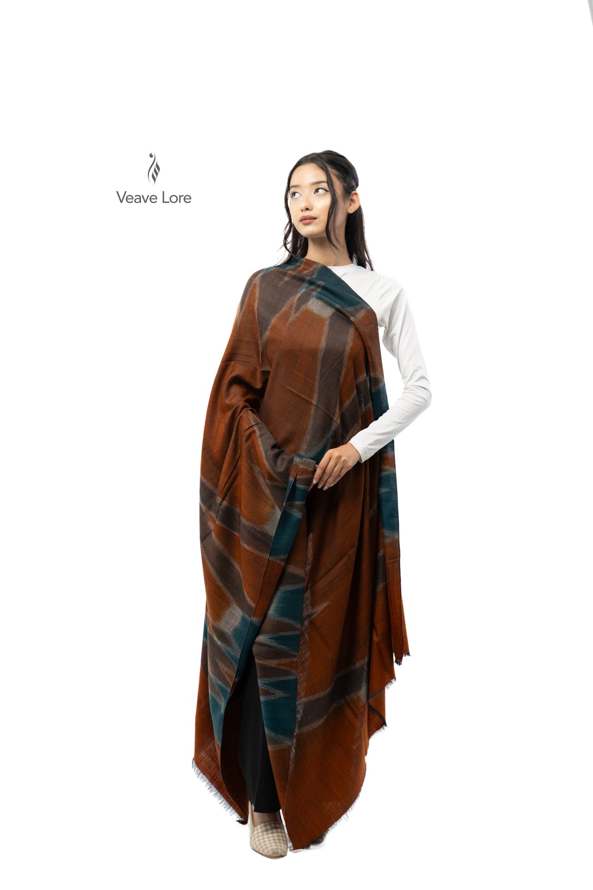 Chestnut Lodestar Pashmina Shawl