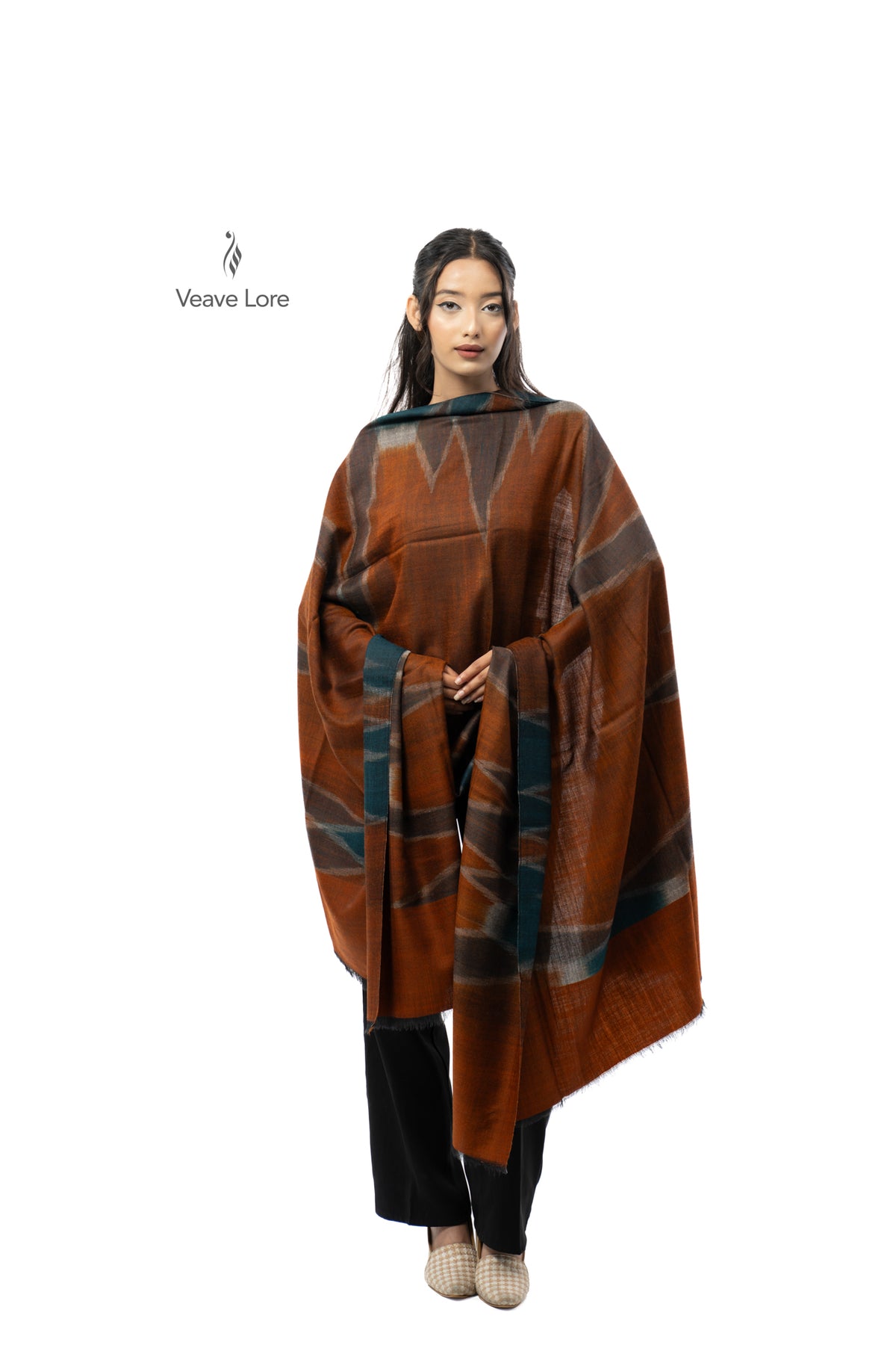 Chestnut Lodestar Pashmina Shawl
