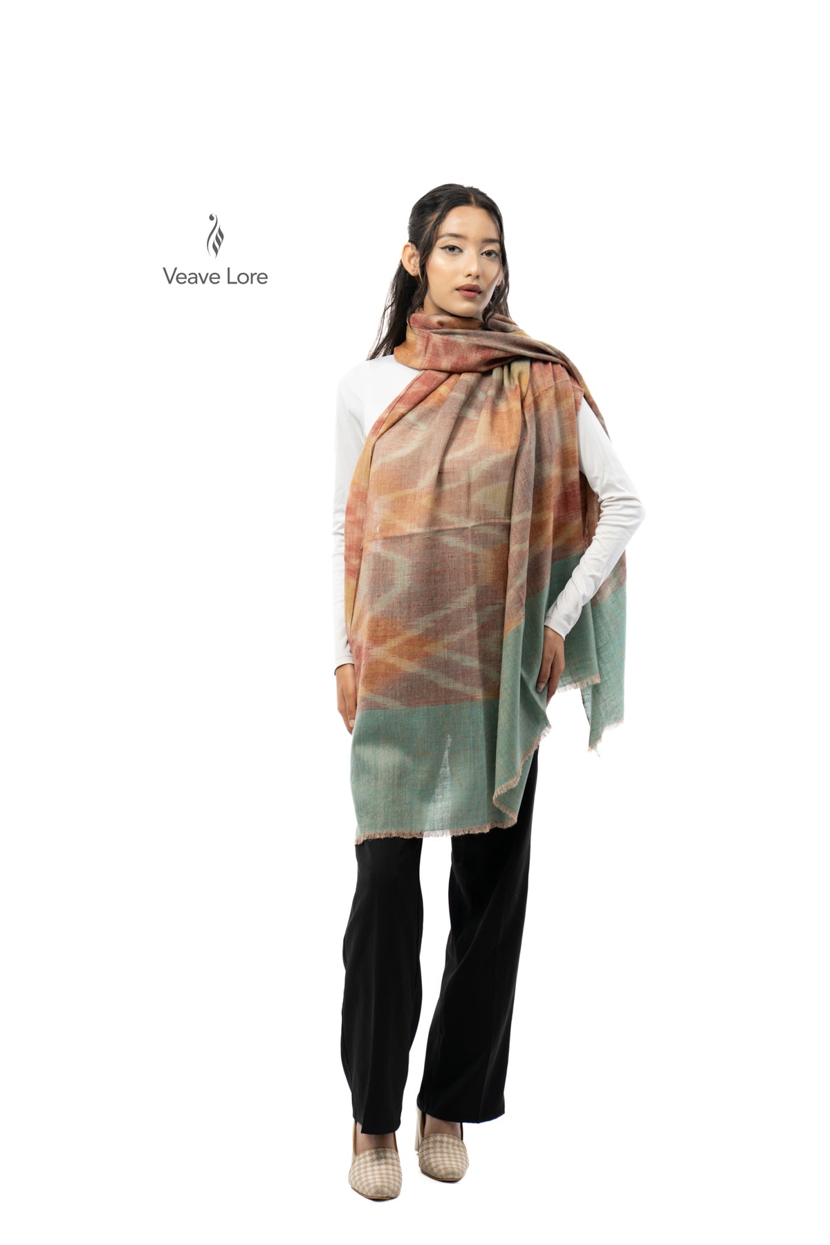 Terracotta Solstice Pashmina Shawl