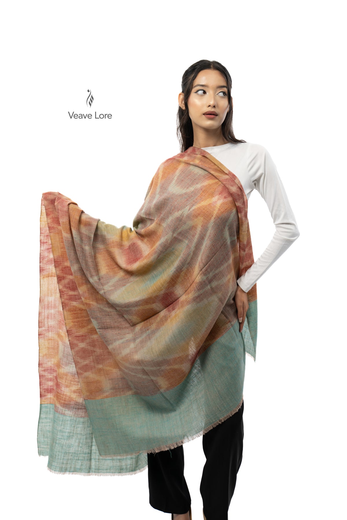 Terracotta Solstice Pashmina Shawl