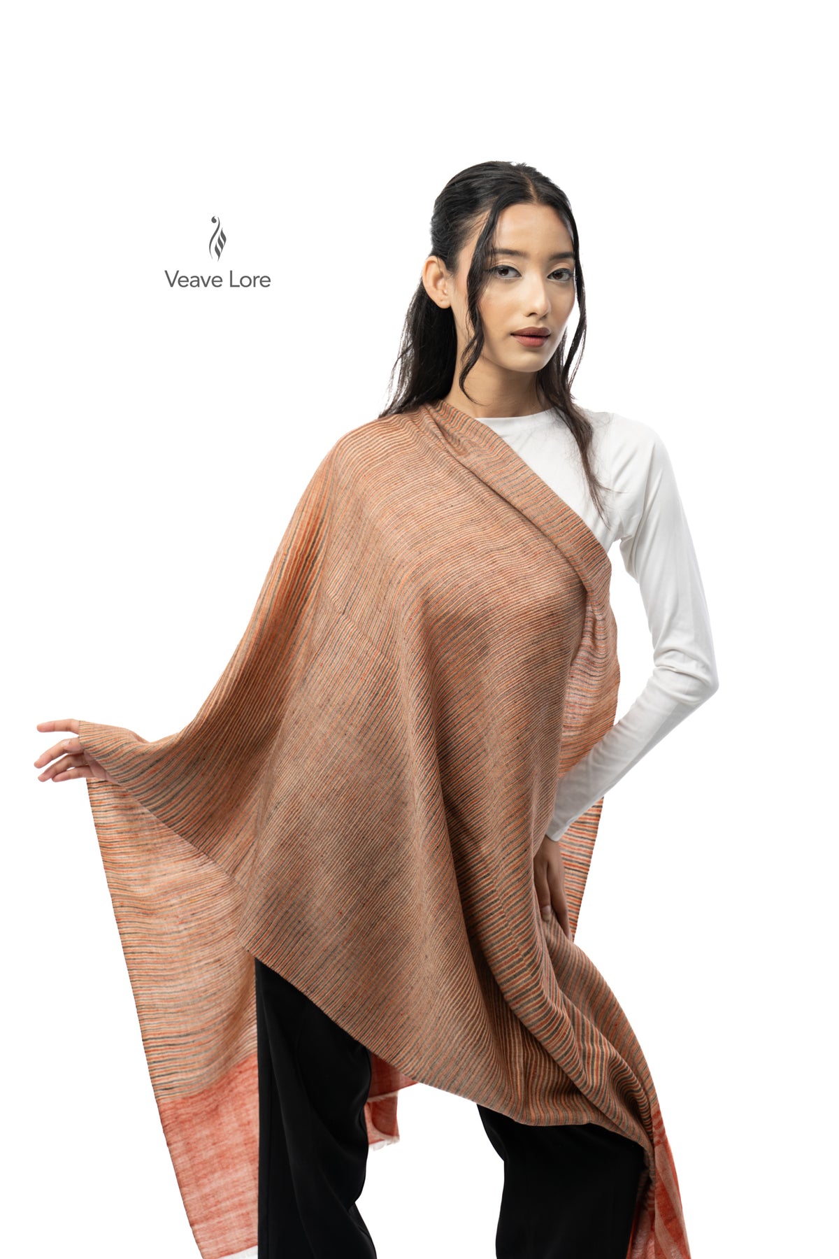 Cinnamon Cascade Pashmina Stole