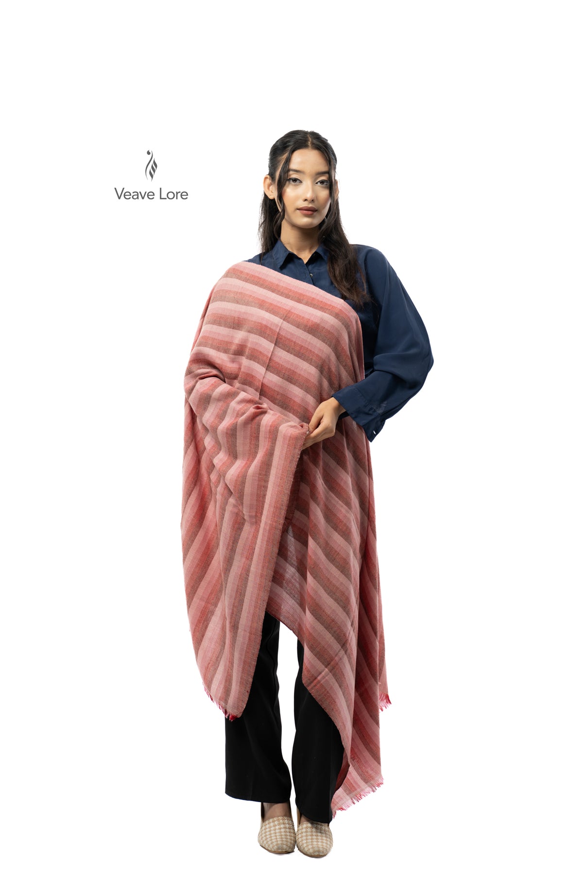 Rosewood Tier Pashmina Stole