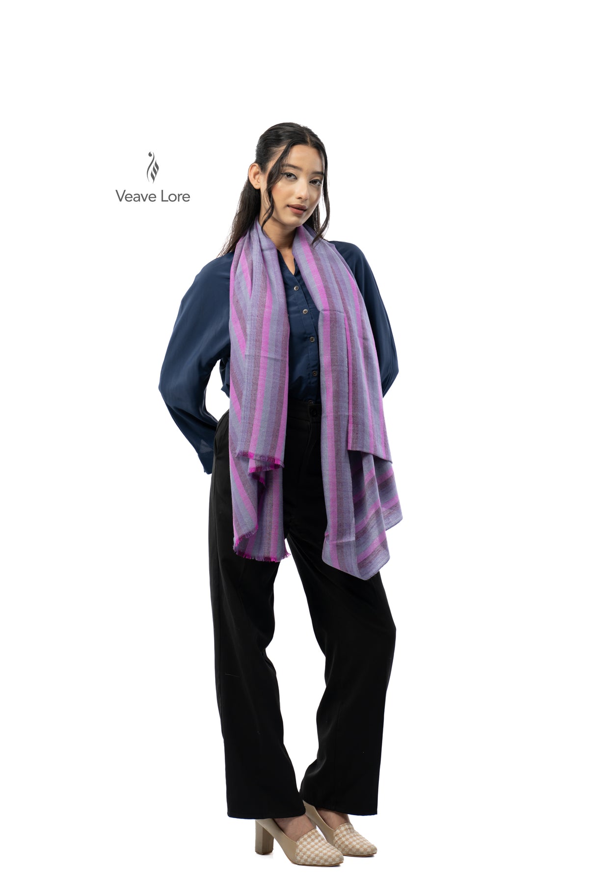 Orchid Cadence Pashmina Stole