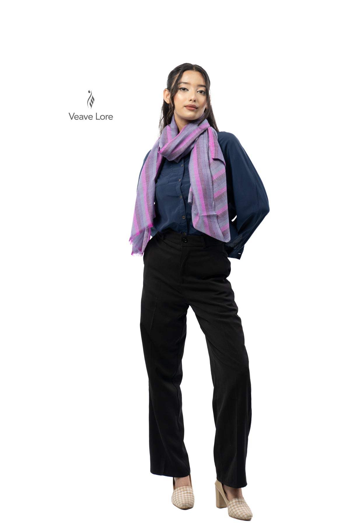 Orchid Cadence Pashmina Stole