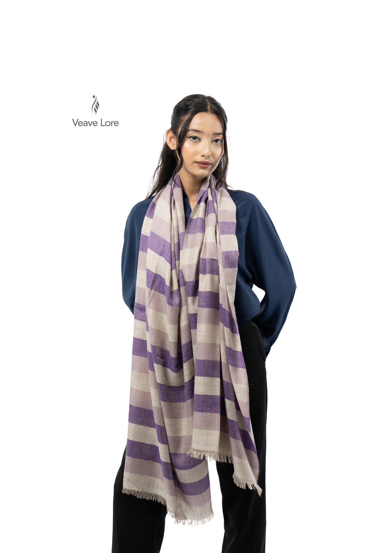 Amethyst Stratum Pashmina Stole