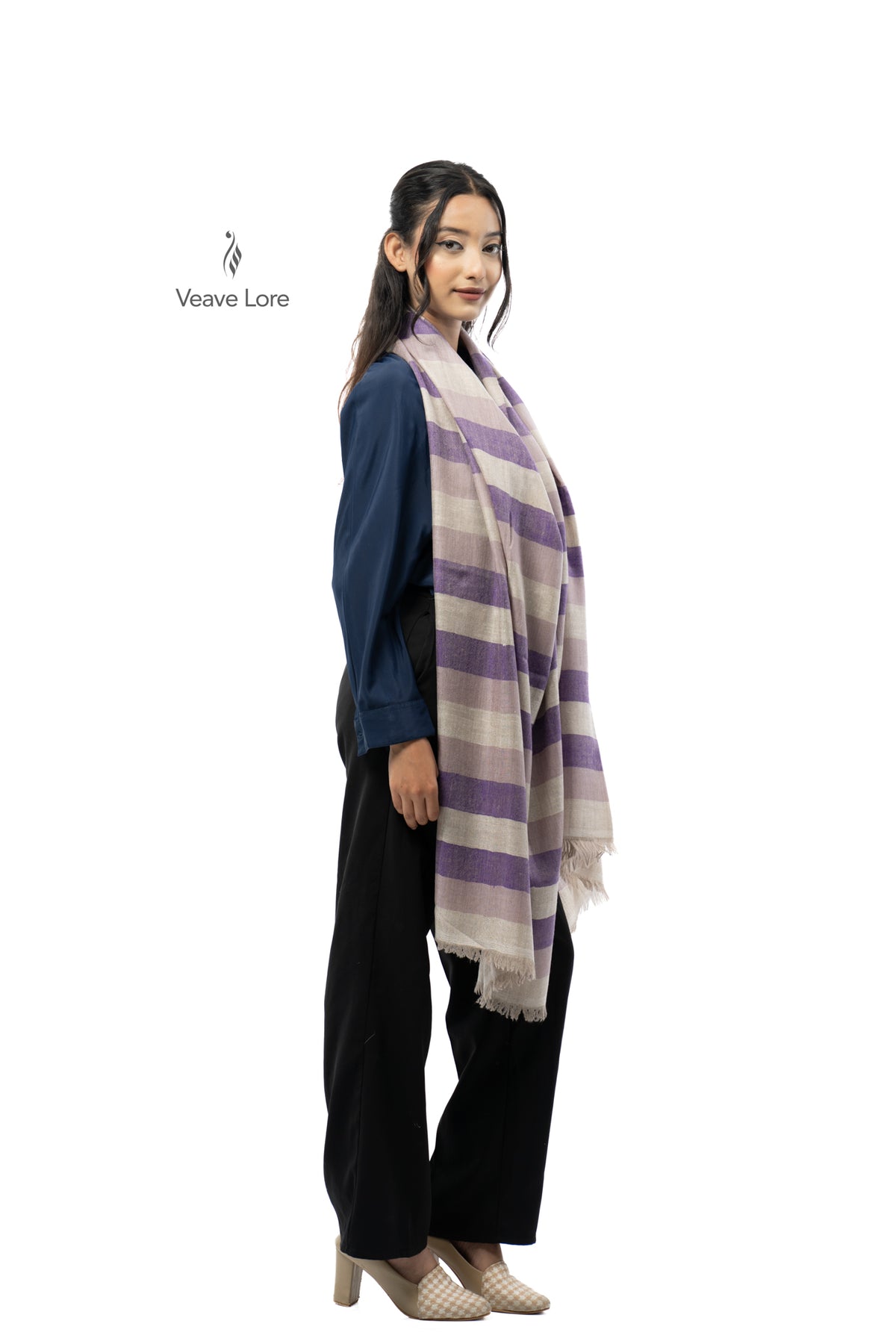 Amethyst Stratum Pashmina Stole