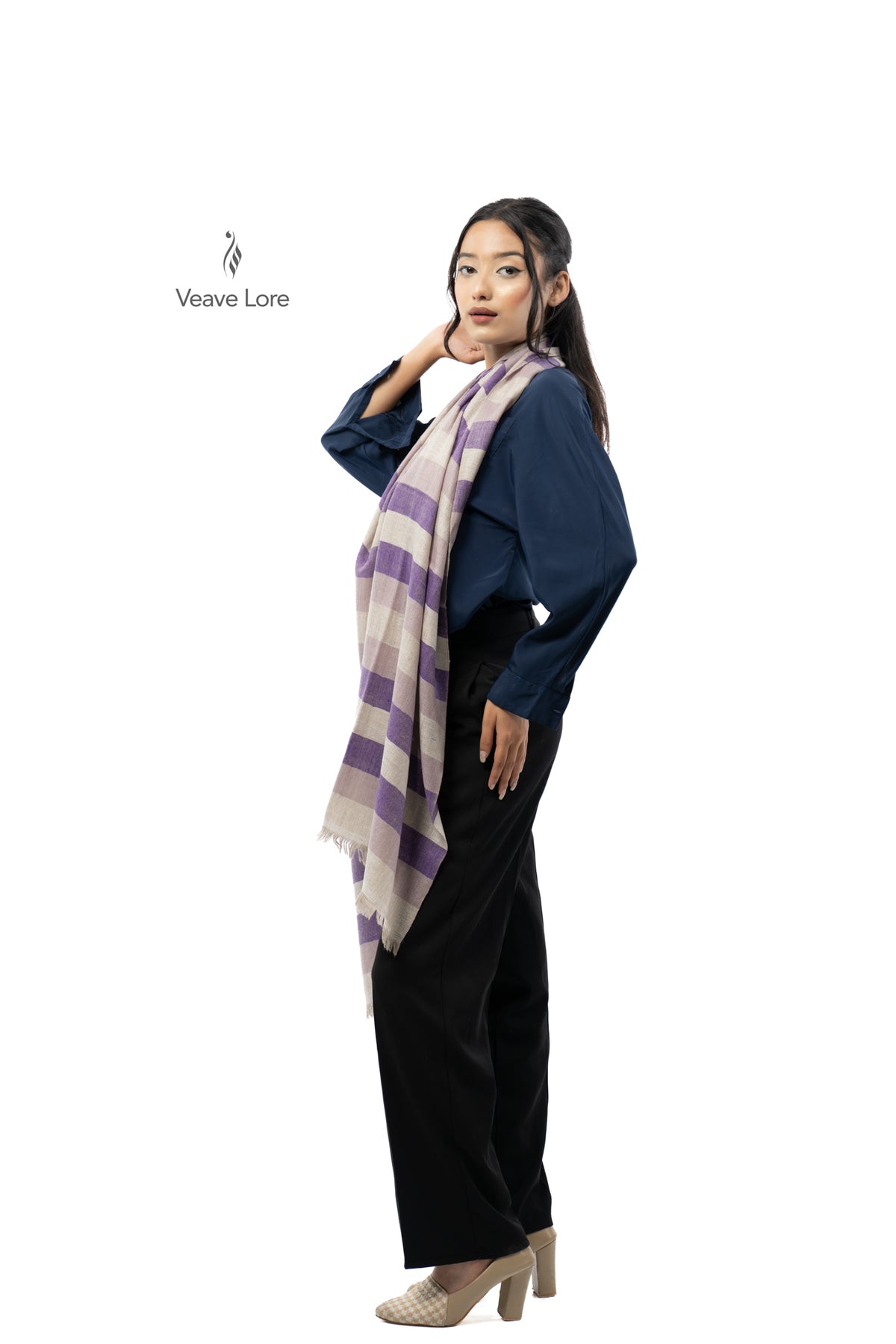 Amethyst Stratum Pashmina Stole