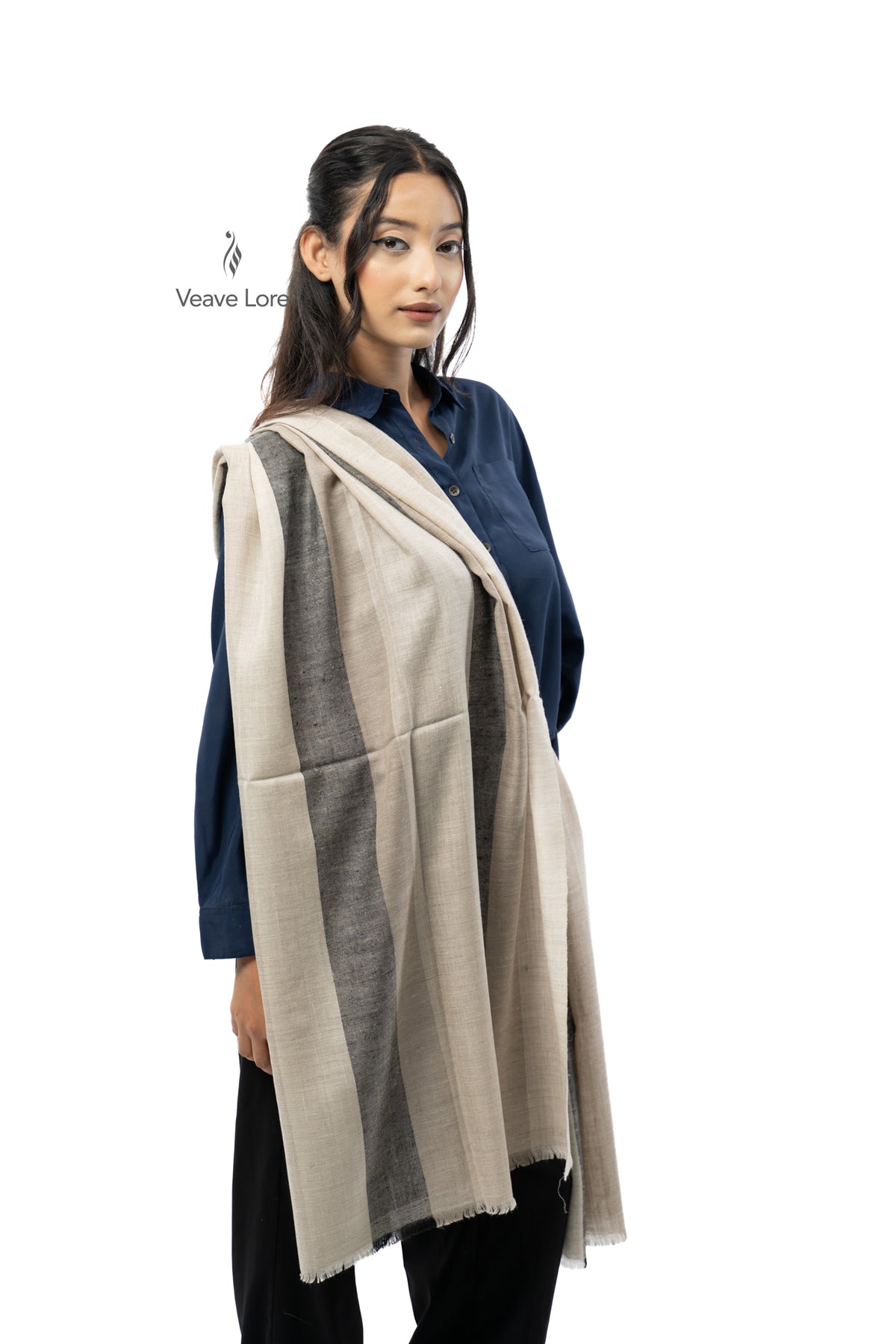 Oat Margin Pashmina Stole