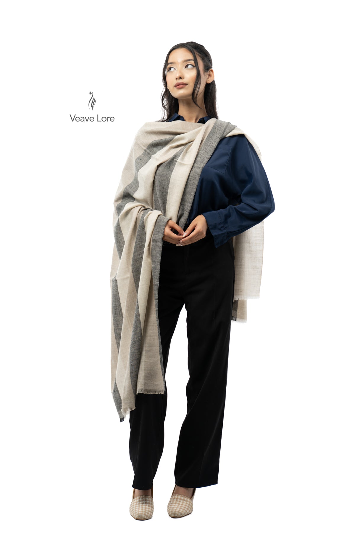 Oat Margin Pashmina Stole