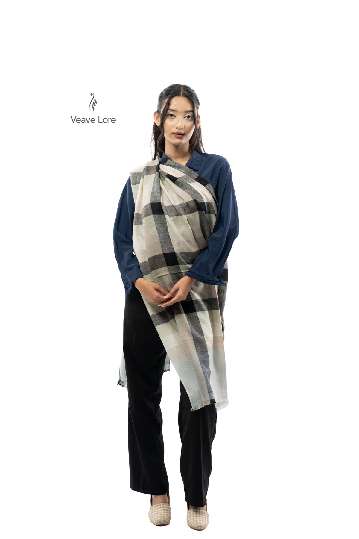 Linen Cornerstone Pashmina Stole