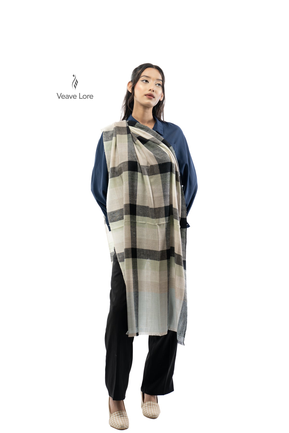 Linen Cornerstone Pashmina Stole