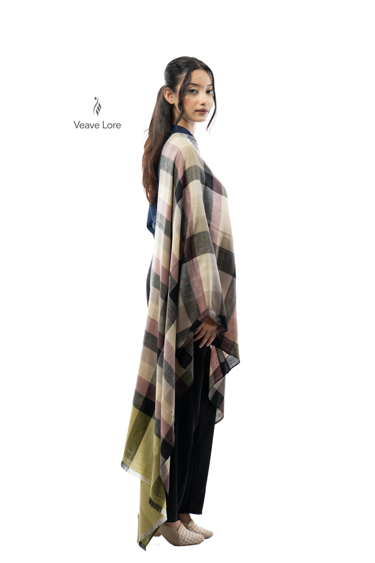 Heather Latticework Pashmina Stole
