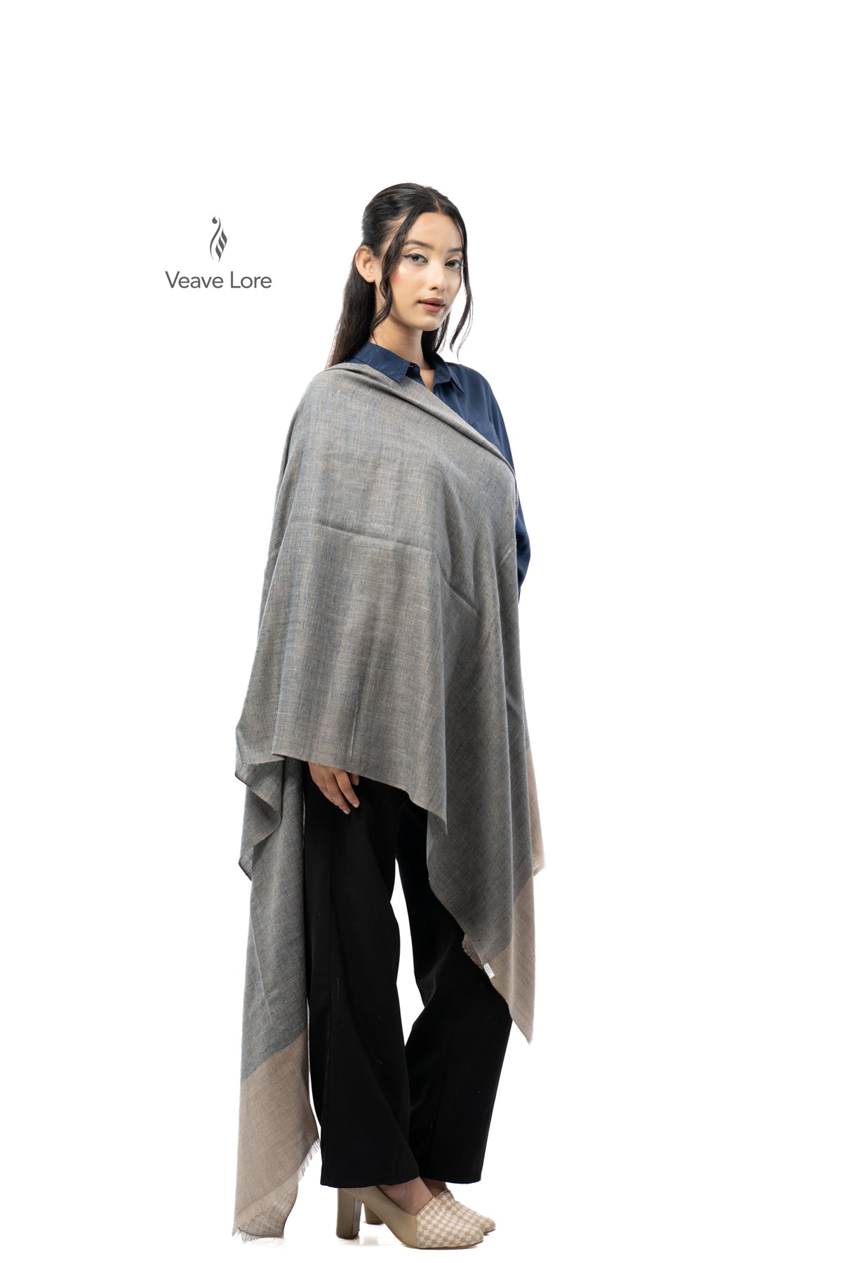 Granite Threshold Pashmina Stole