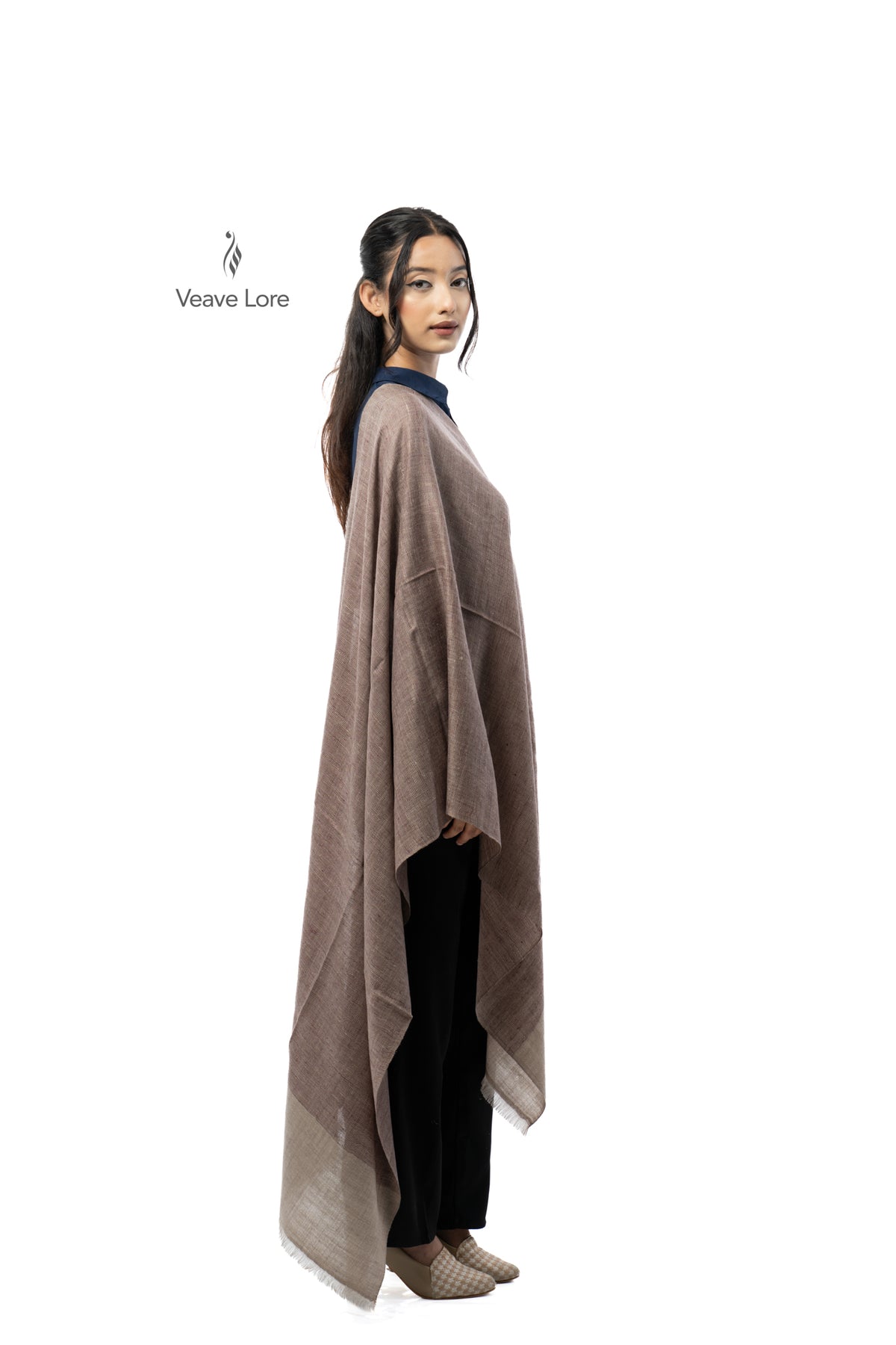 Cocoa Melange Pashmina Stole