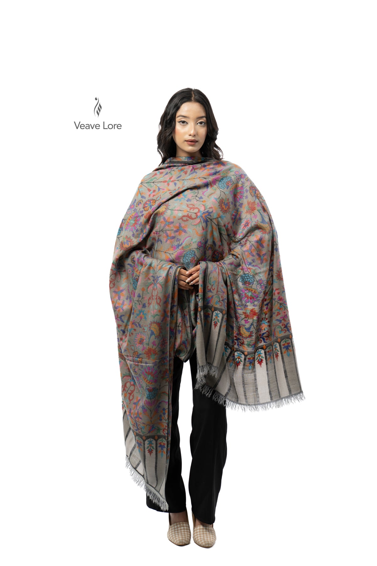 The Misted Garden Pashmina Shawl