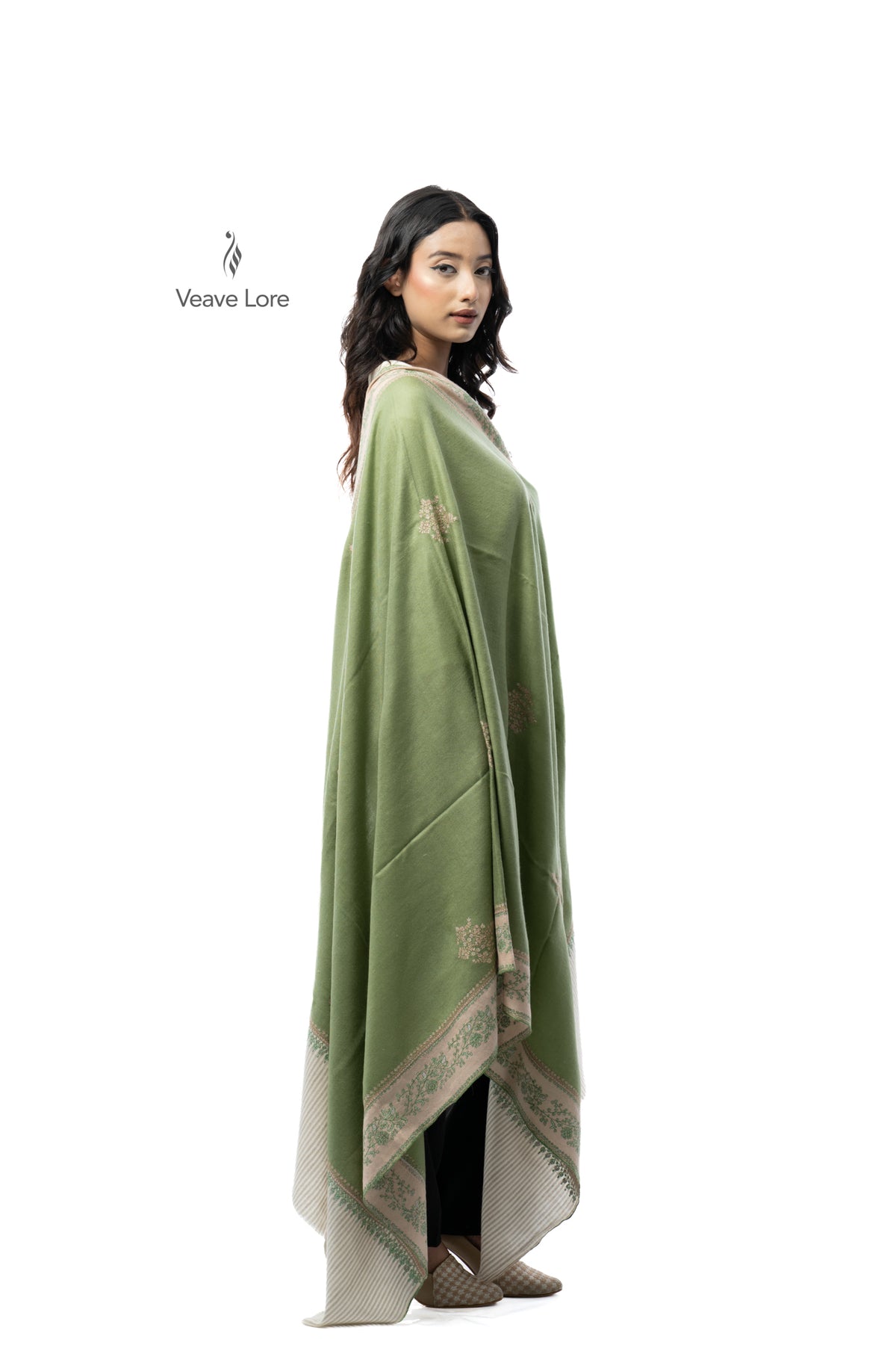 Sage Sprig Pashmina Shawl