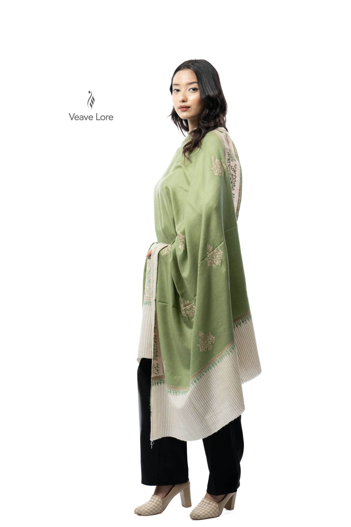 Sage Sprig Pashmina Shawl