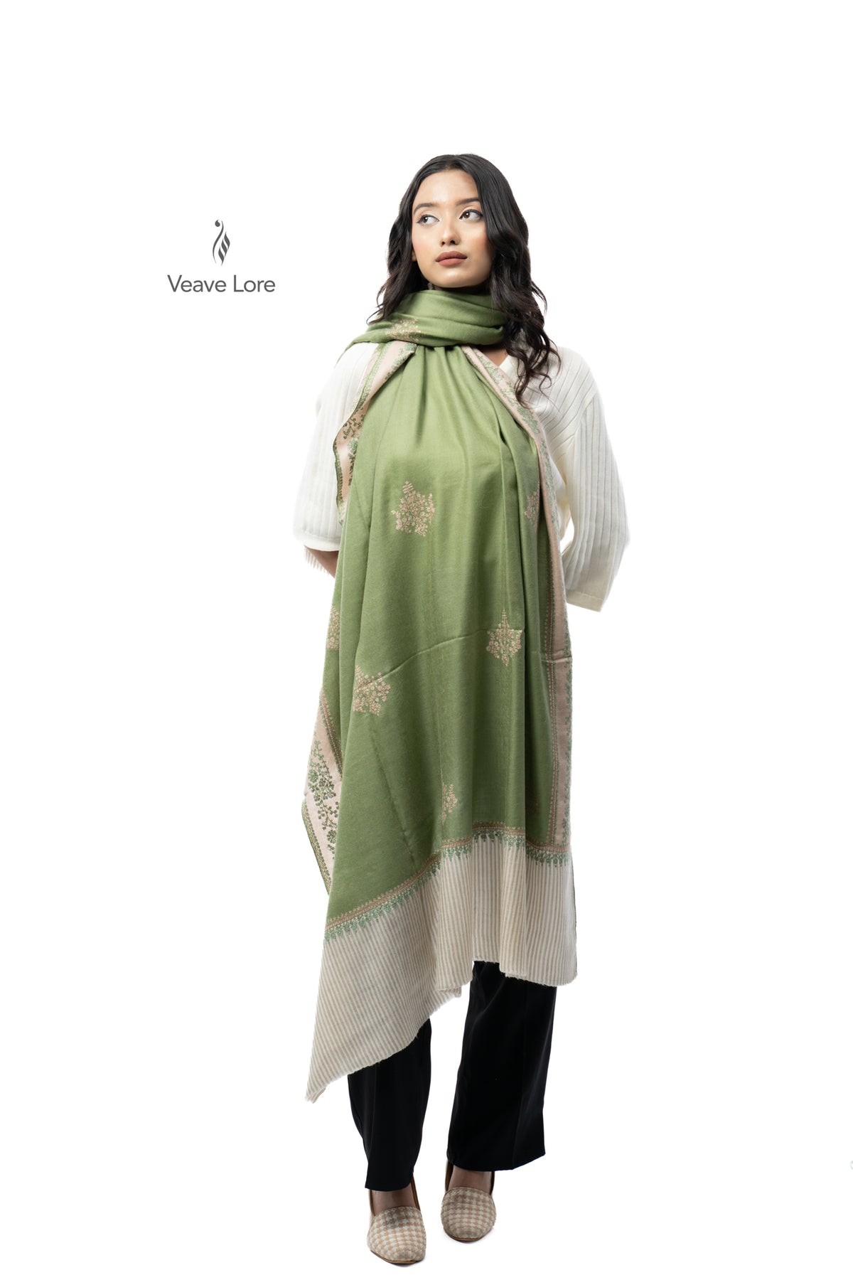 Sage Sprig Pashmina Shawl