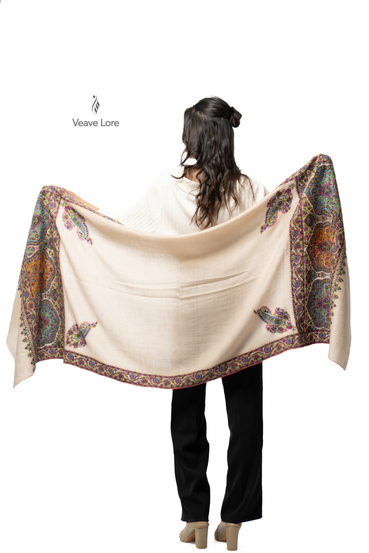 Almond Palette Pashmina Stole