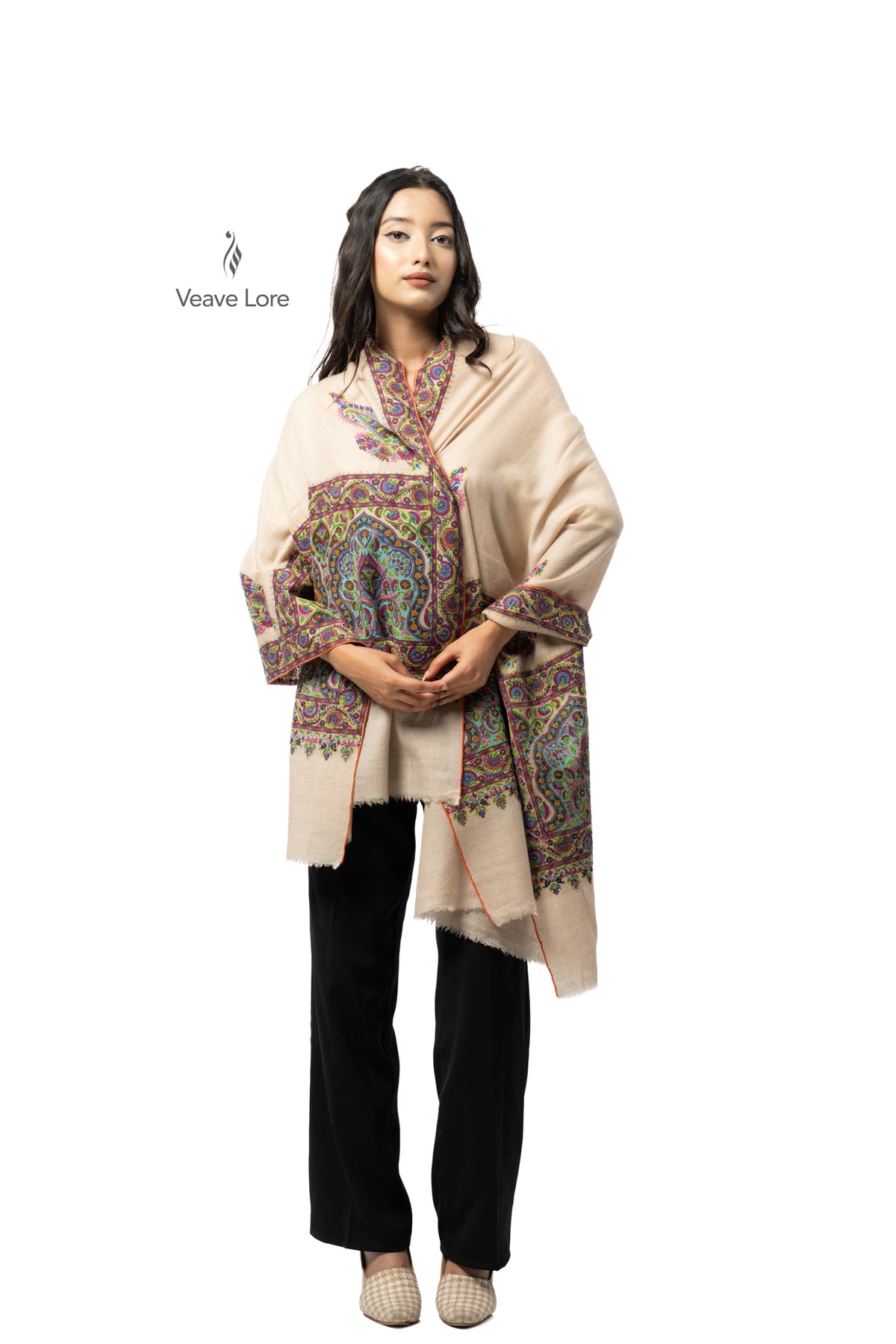 Almond Palette Pashmina Stole