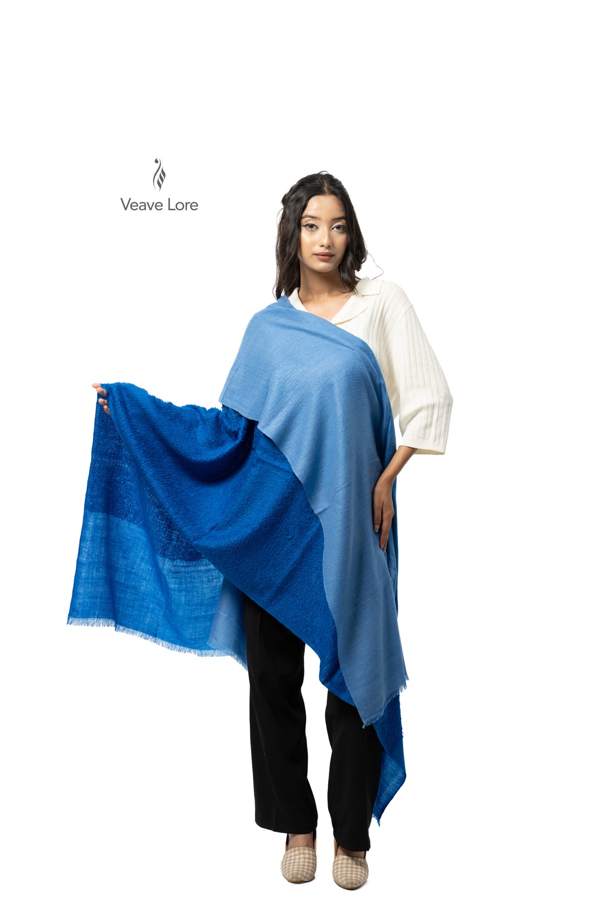 Azure Lapis Pashmina Towel
