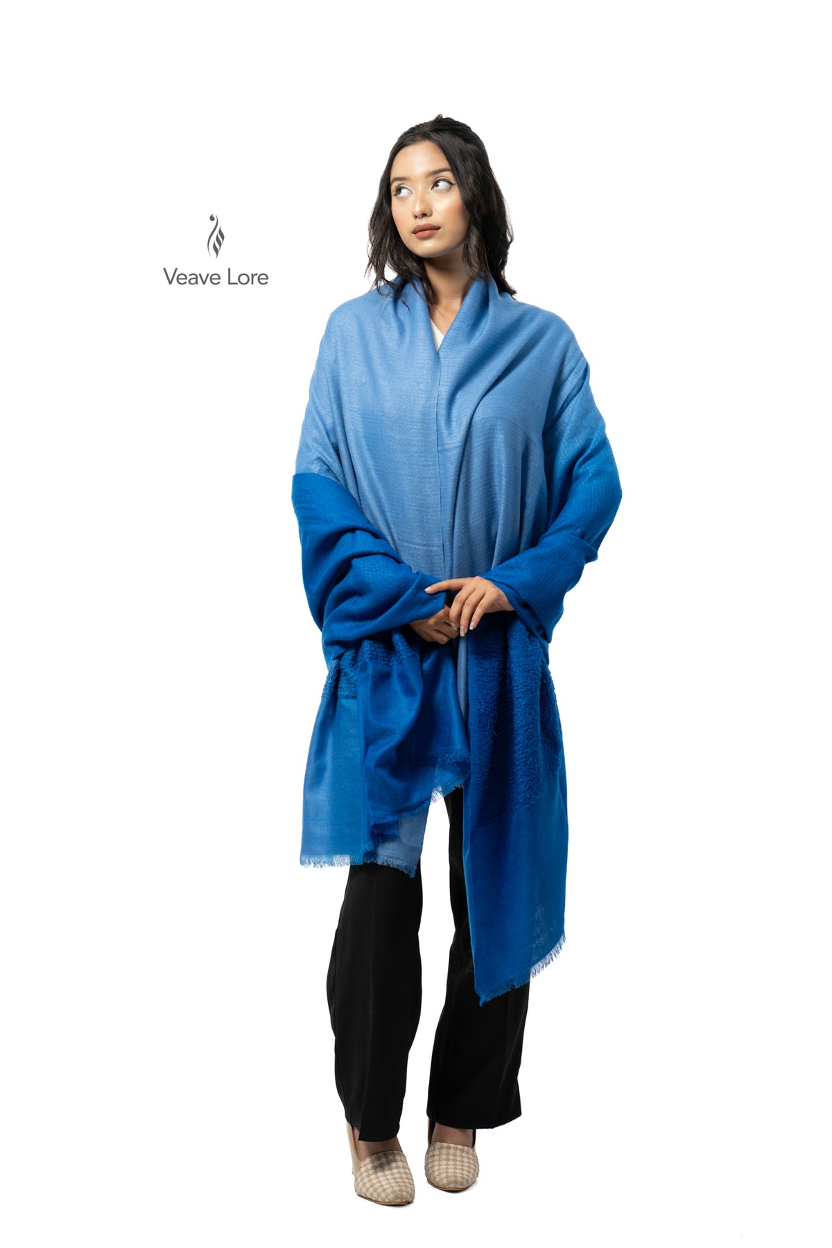 Azure Lapis Pashmina Towel