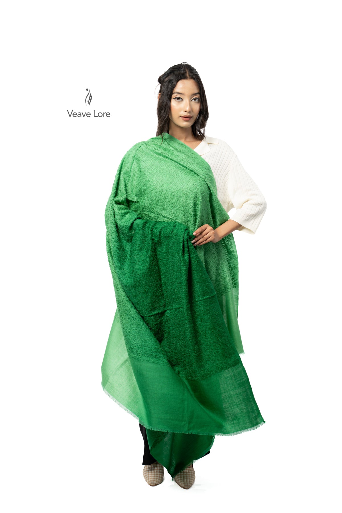 Clover Emerald Pashmina Towel