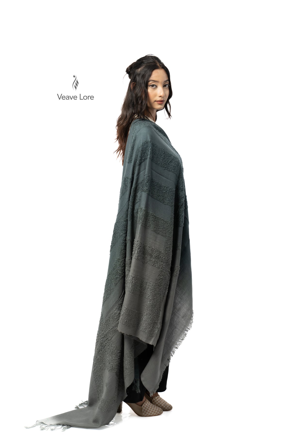 Pewter Slate Pashmina Towel