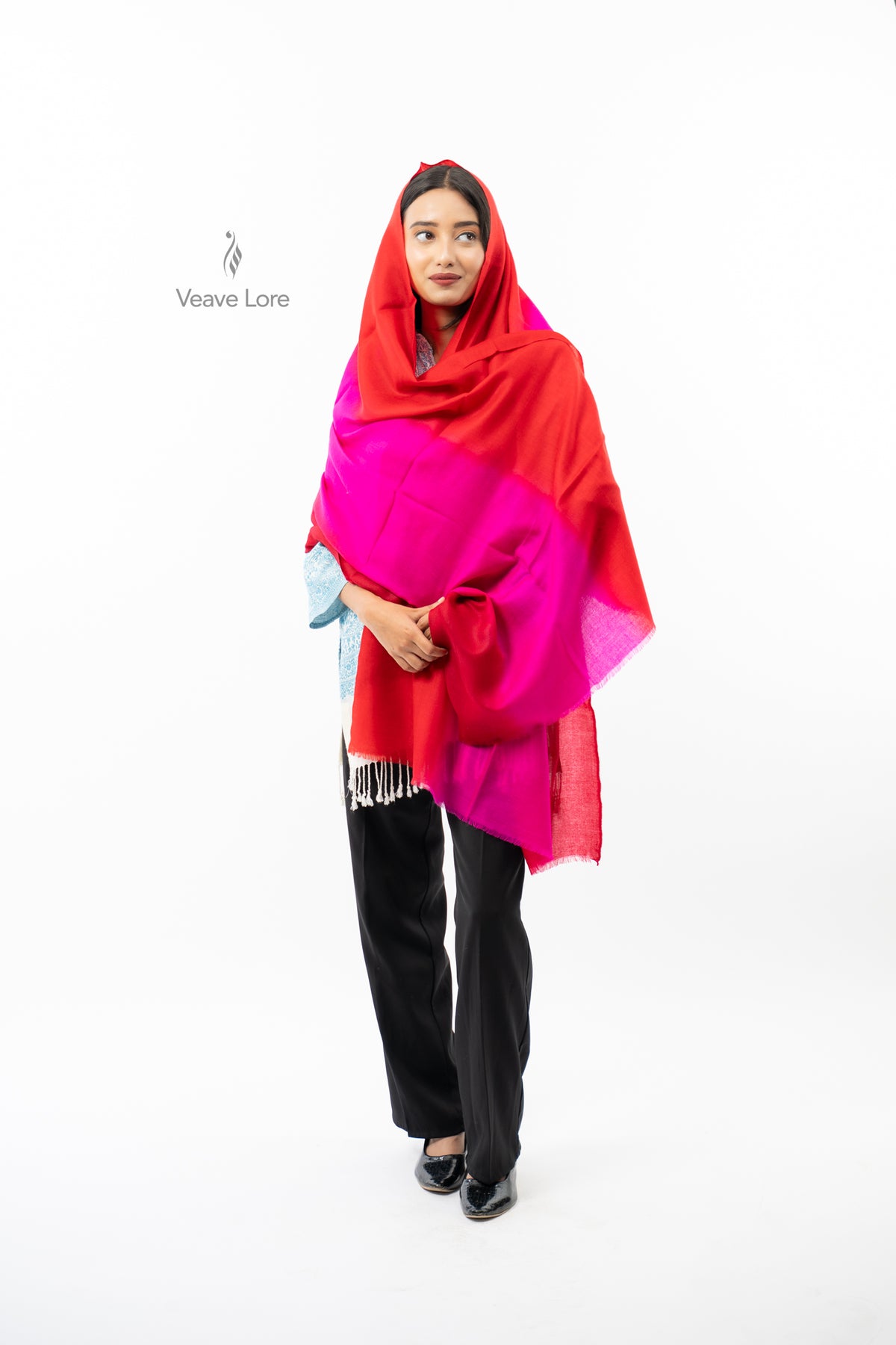 Scarletblaze Magentafade Pashmina Stole
