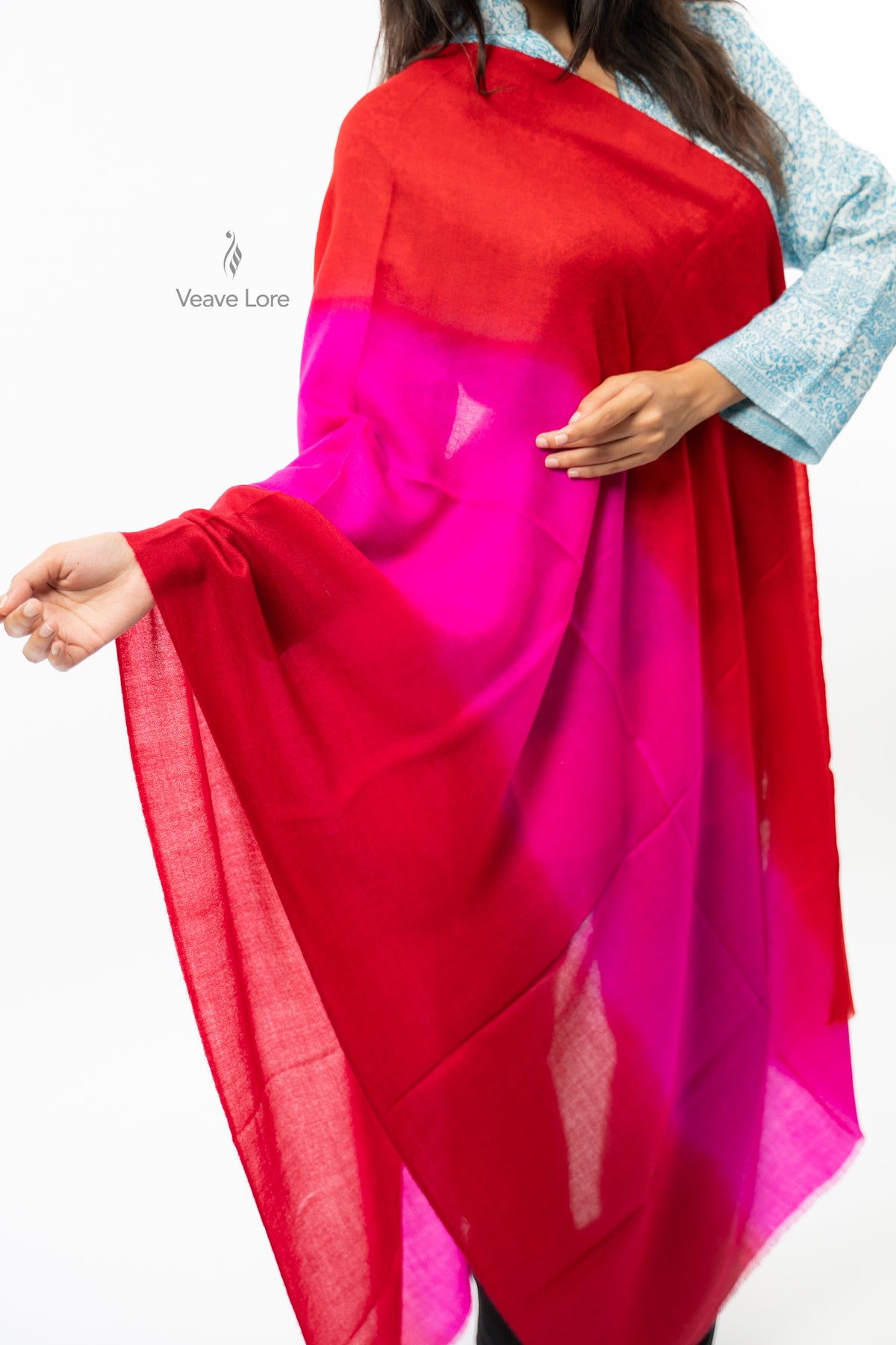 Scarletblaze Magentafade Pashmina Stole