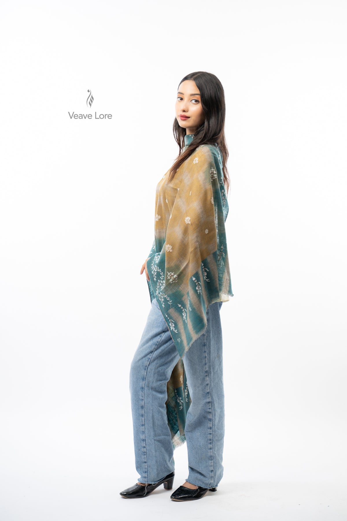 Tobacco Tendril Pashmina Stole