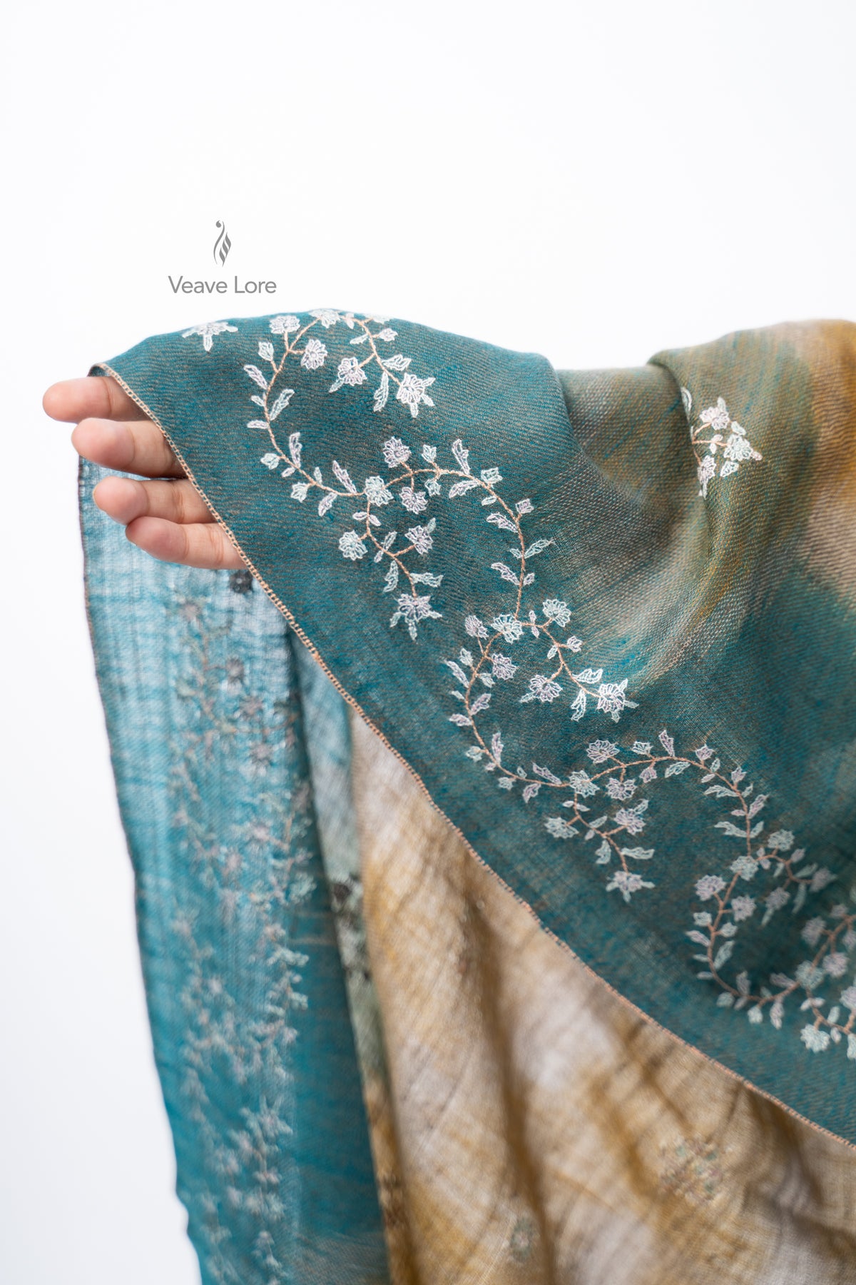 Tobacco Tendril Pashmina Stole