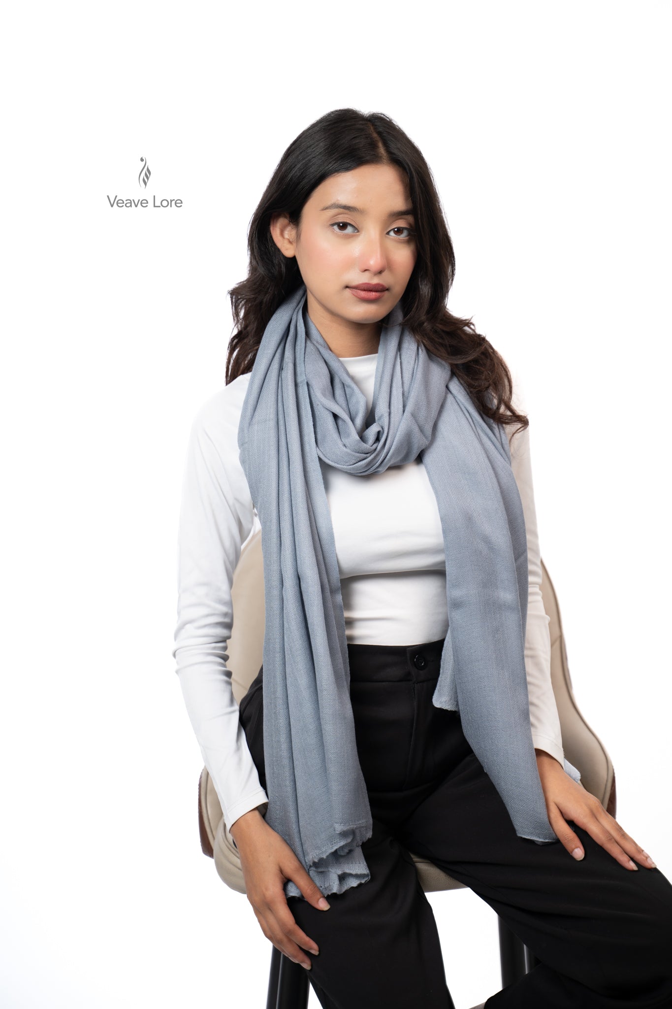 Dhund Dove Fine Wool Shawl