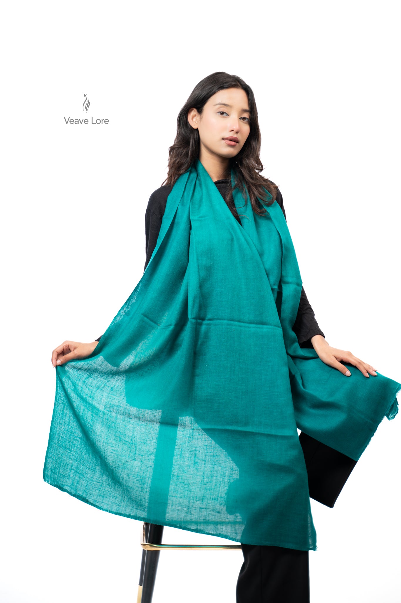 Rangeen Palette Fine Wool Shawl