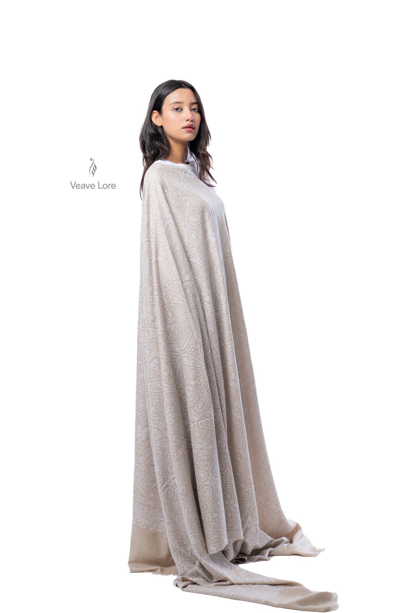 Badam Aura Oversized Pashmina Shawl