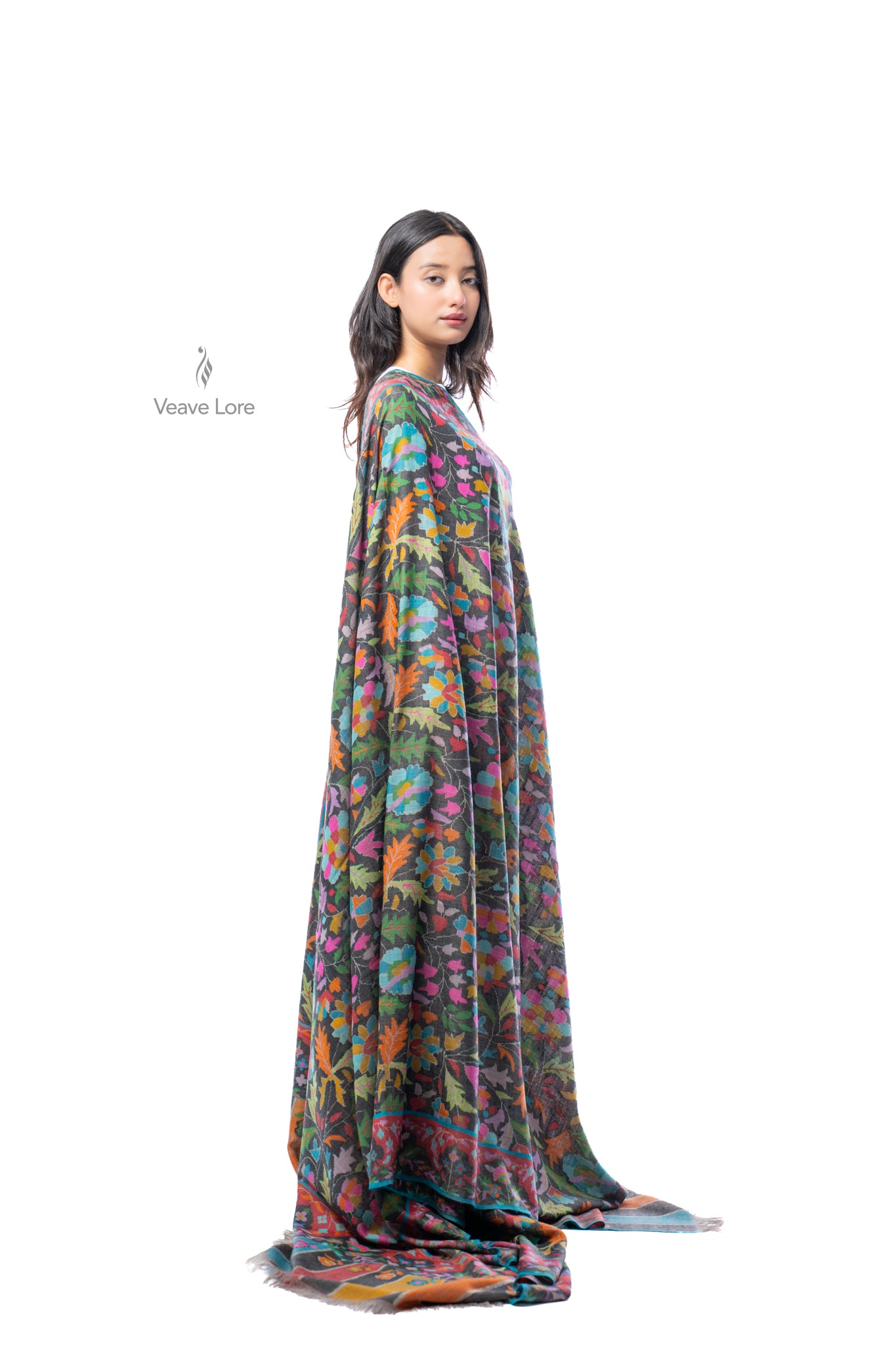 Khizan-o-Bahar Autumn & Spring Oversized Pashmina Shawl