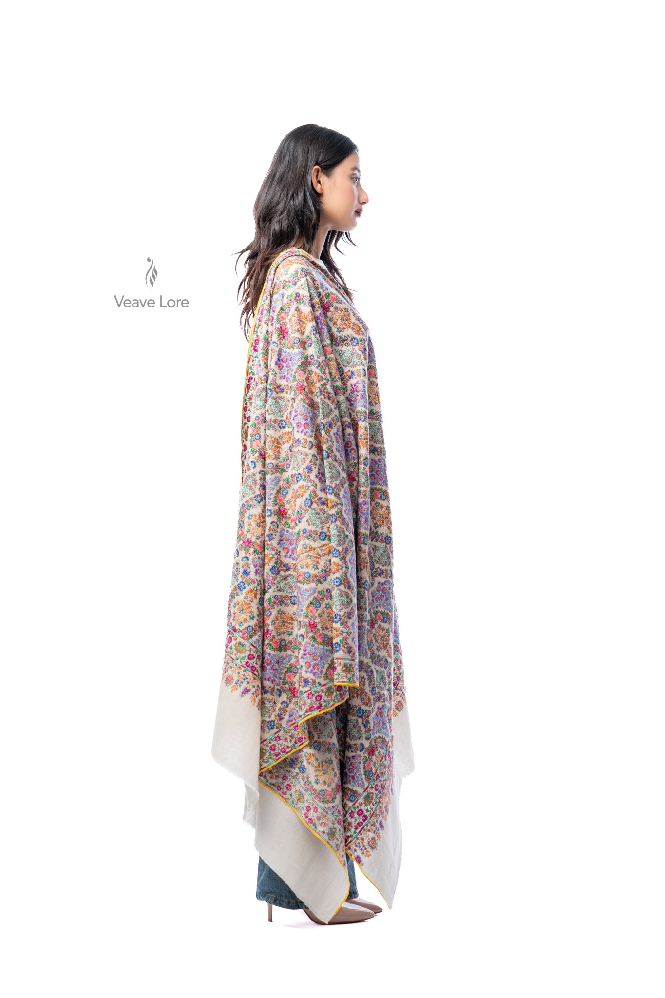 Almas Garland Pashmina Shawl