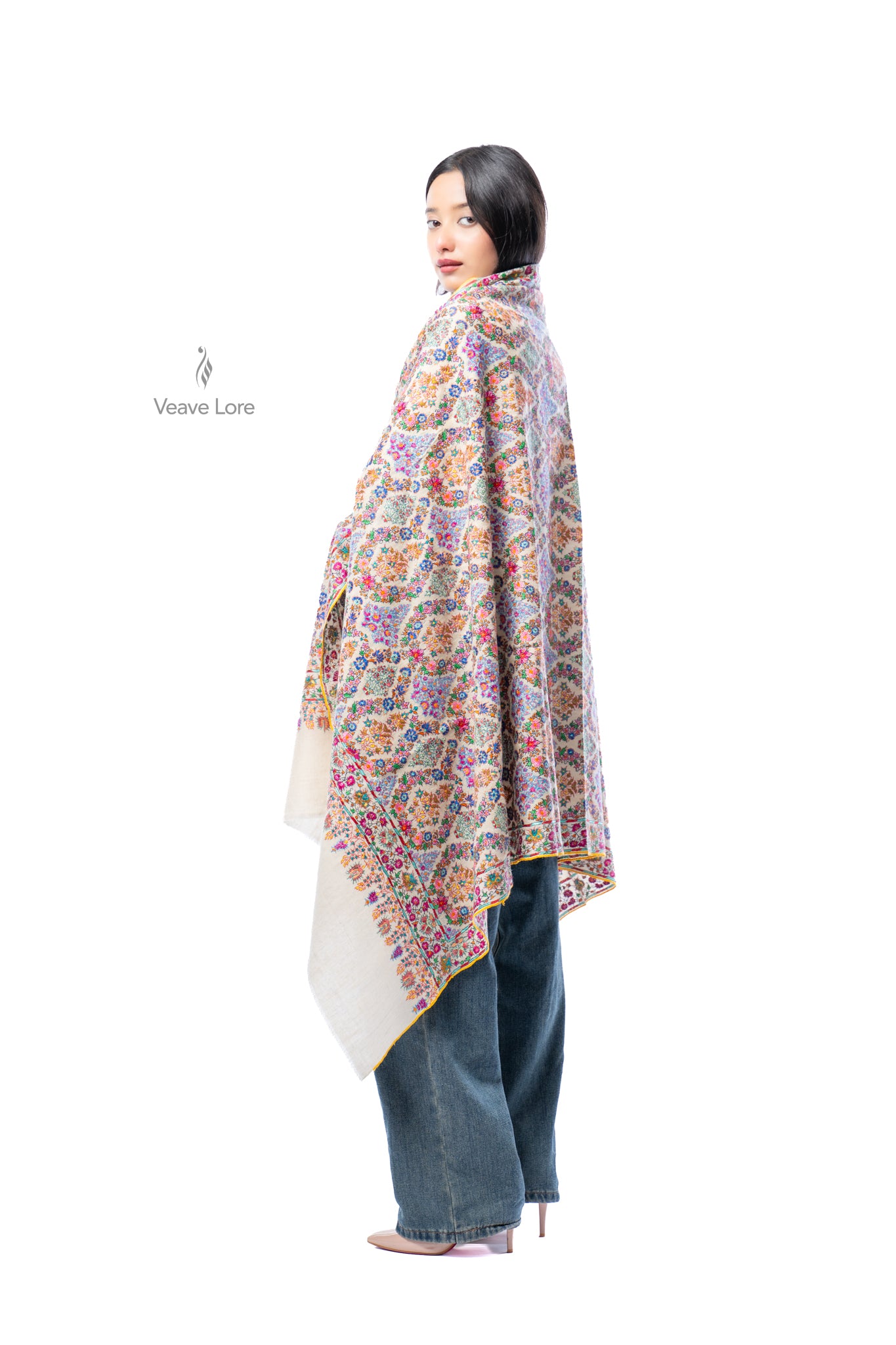 Almas Garland Pashmina Shawl