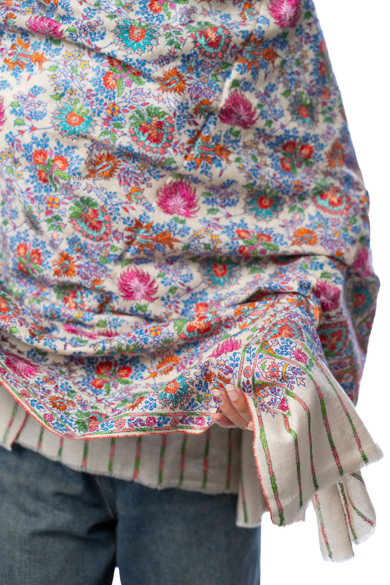 Firoza Mist Pashmina Shawl