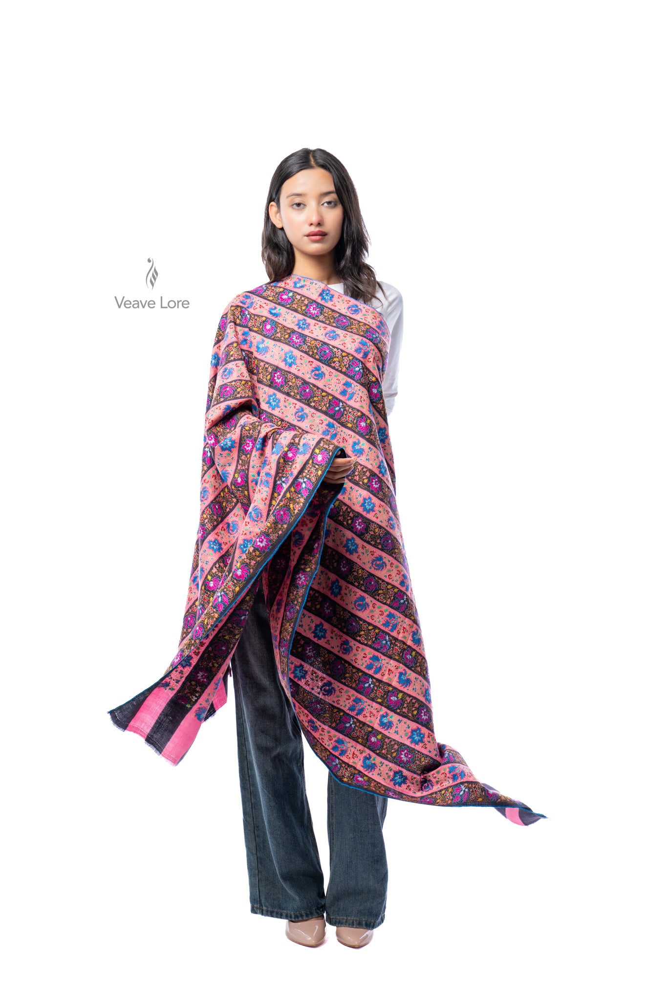 Shireen Ribbon Pashmina Shawl