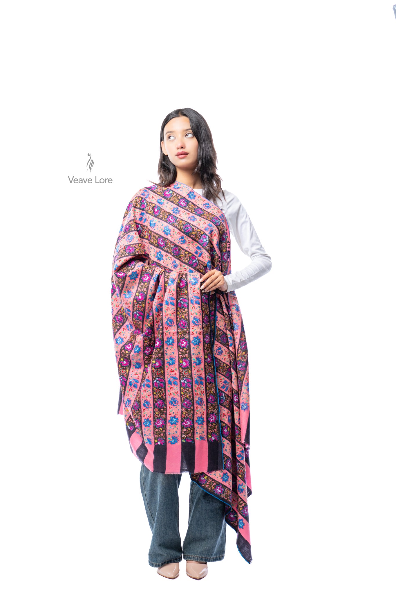 Shireen Ribbon Pashmina Shawl