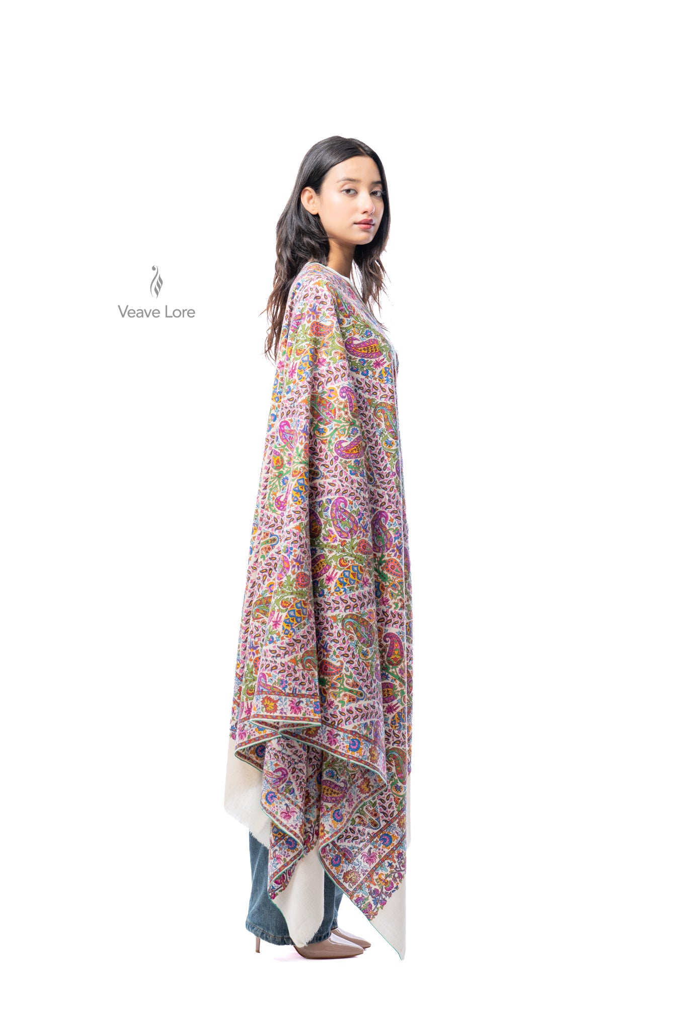 Sadaf Swirl Pashmina Shawl
