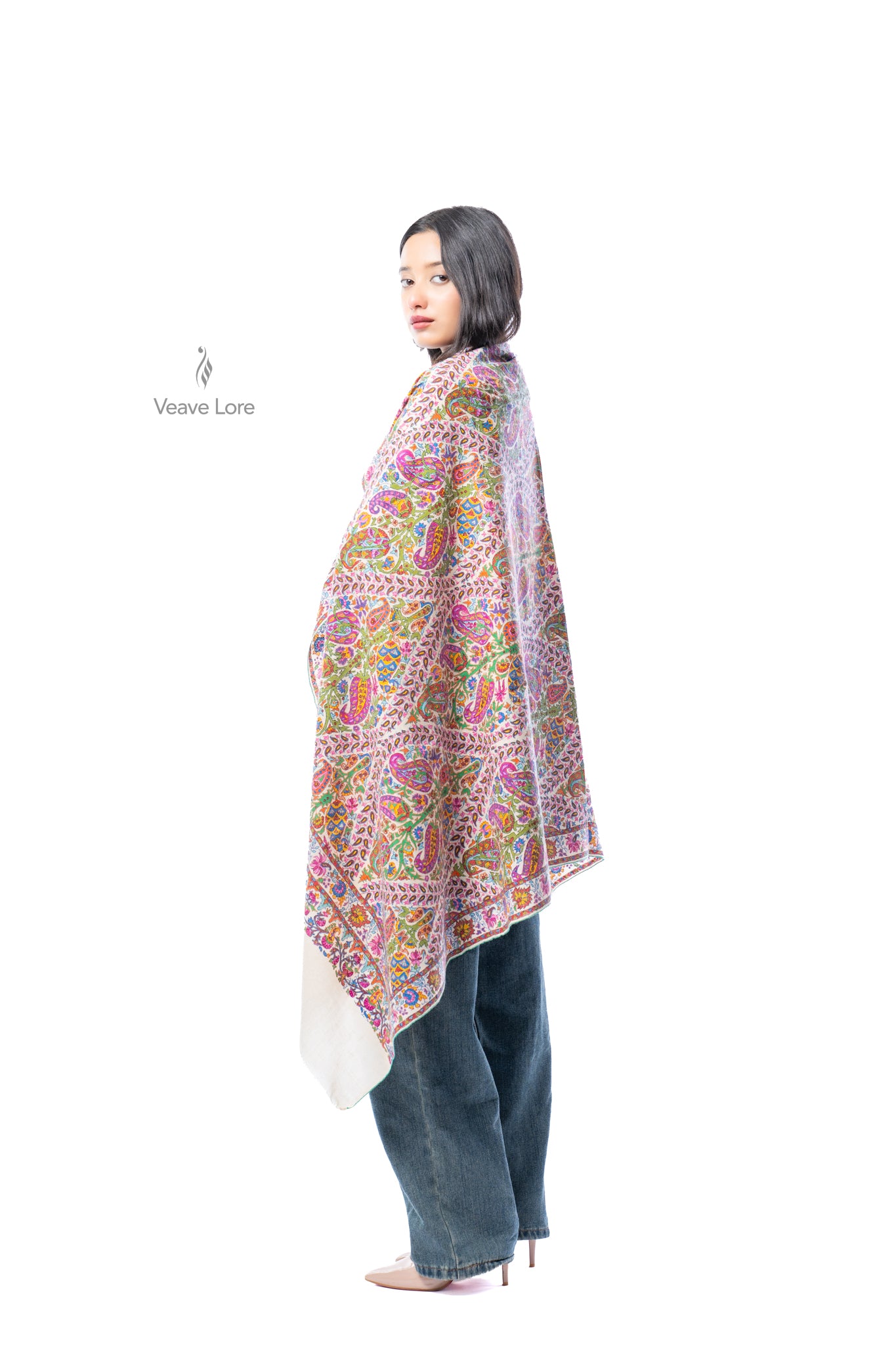 Sadaf Swirl Pashmina Shawl