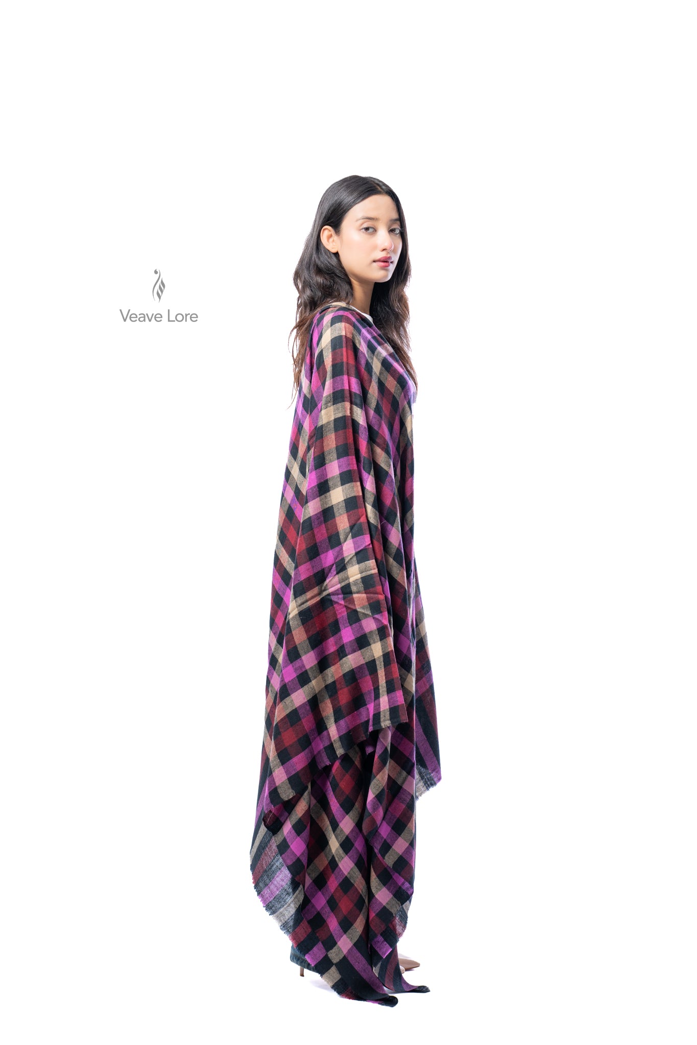 Berry Lattice Pashmina Shawl