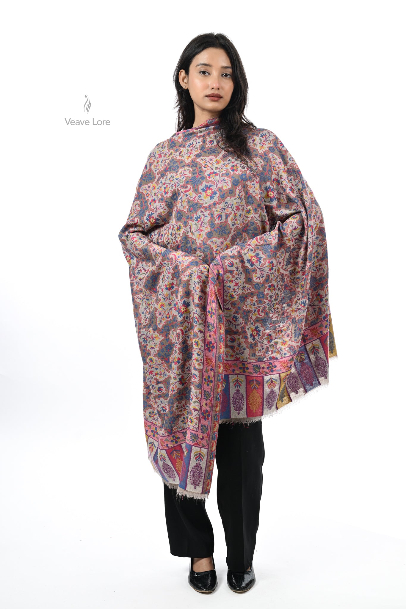 Kani Woven Fine Wool Stole
