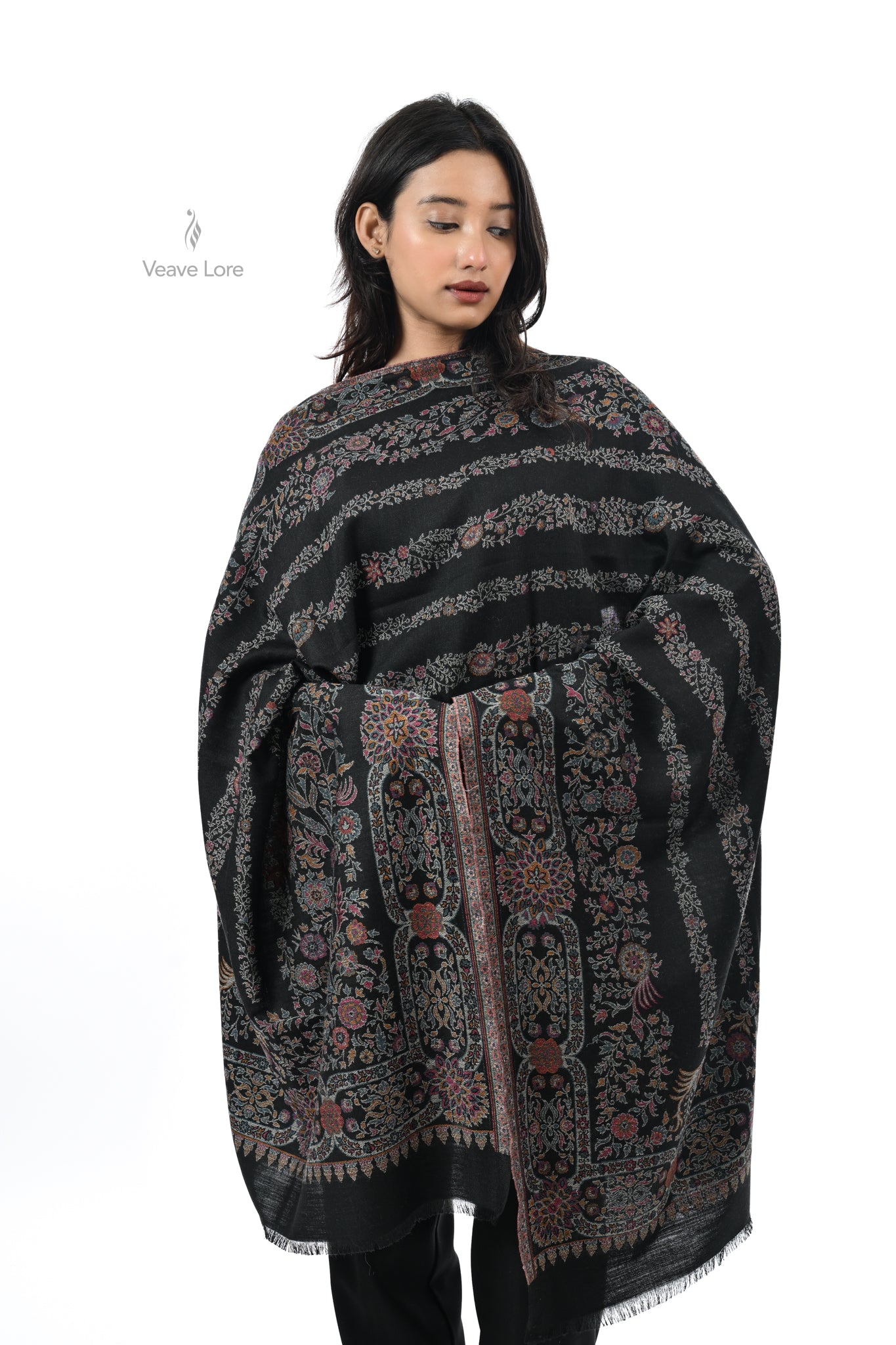 Kani Woven Fine Wool Stole