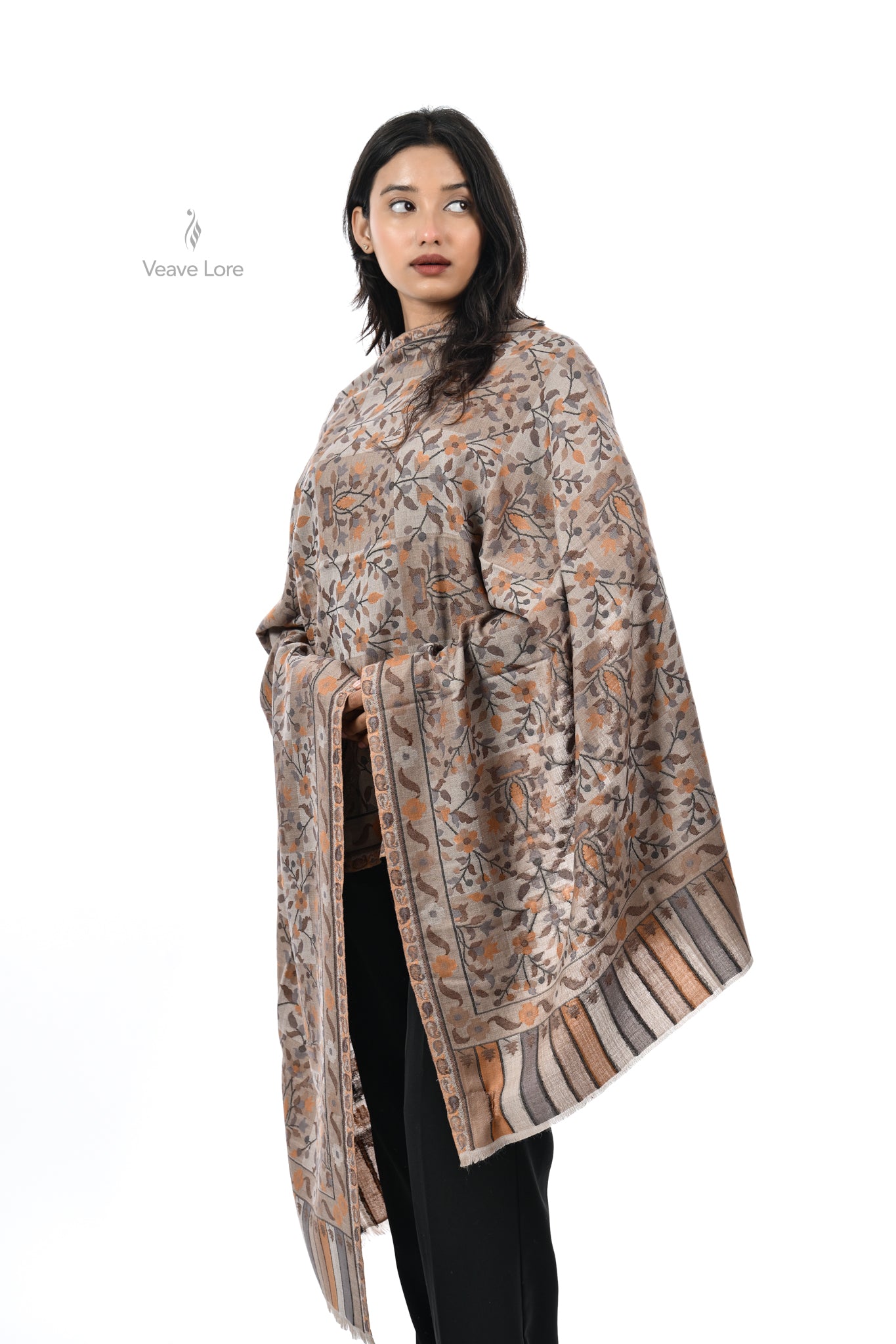 Kani Woven Fine Wool Stole