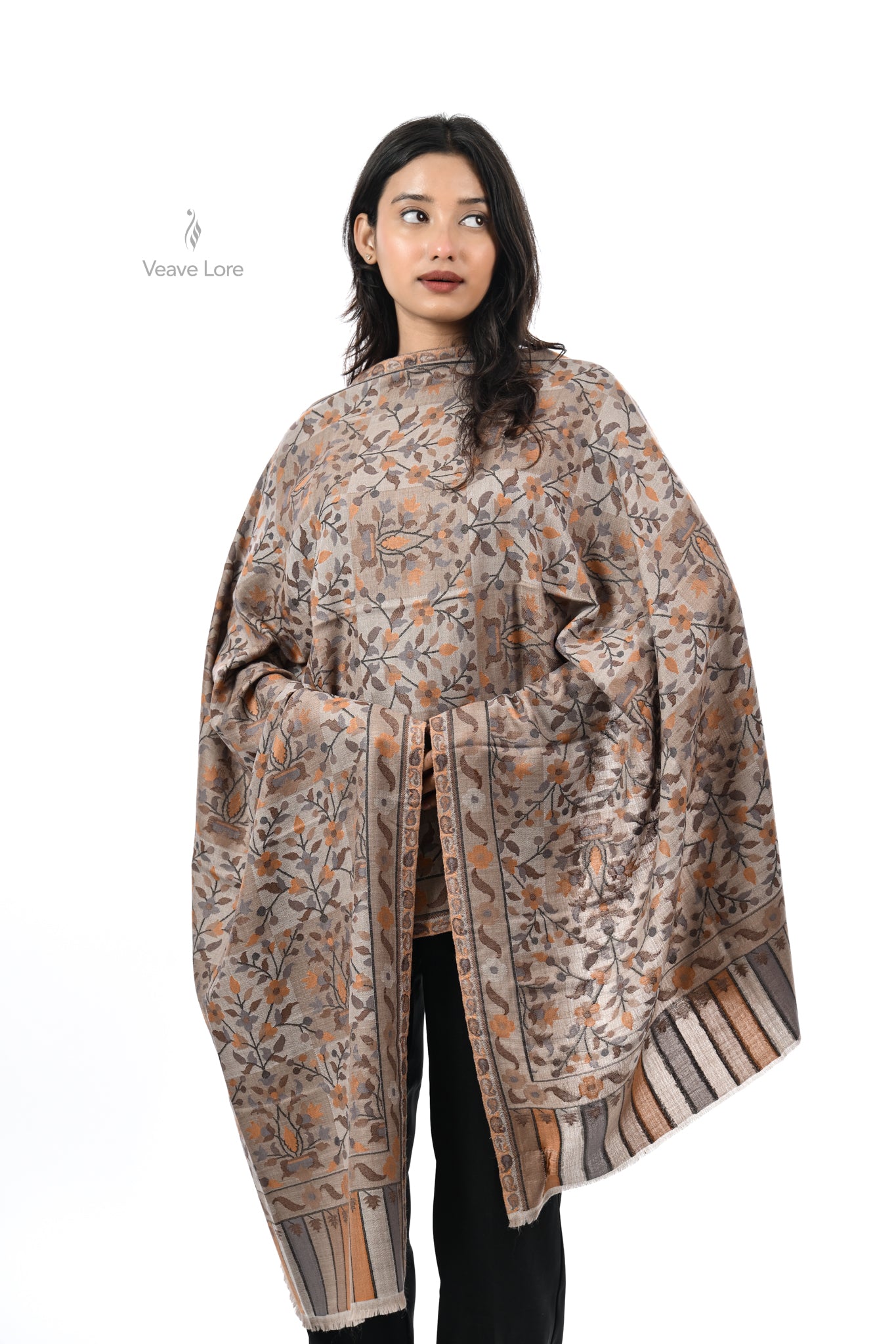 Kani Woven Fine Wool Stole